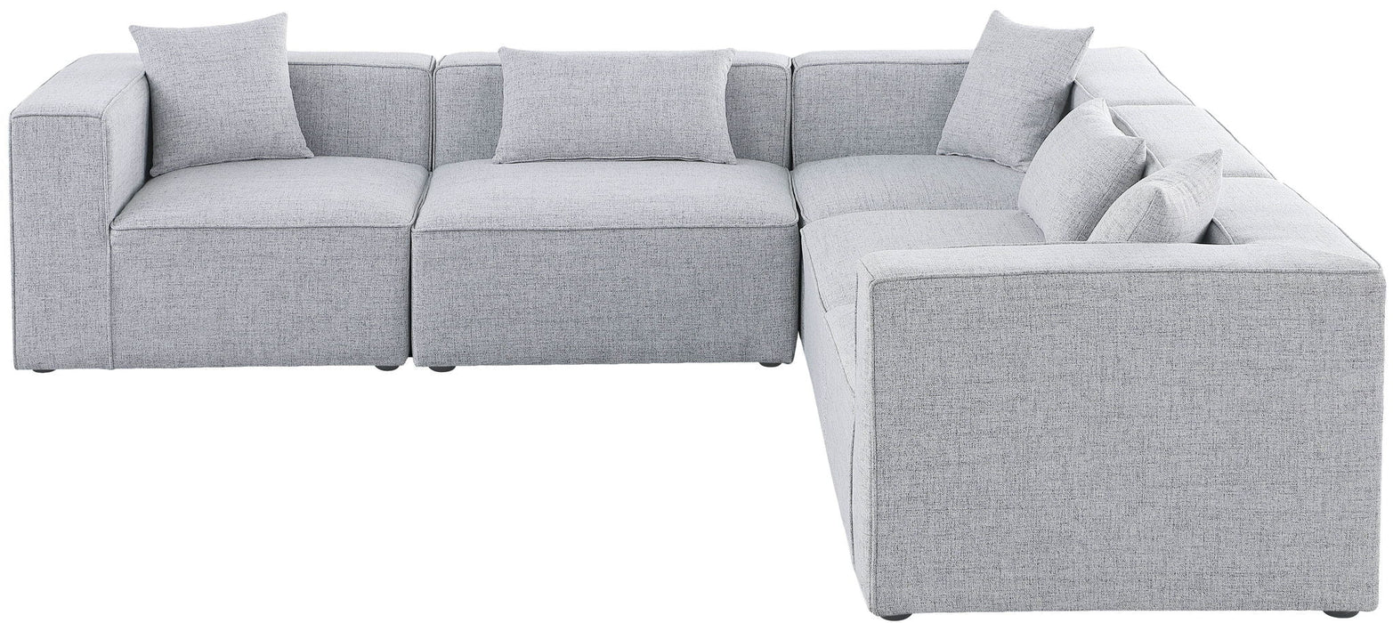 Cube 108" Fabric Upholstered 5pc Modular Sectional