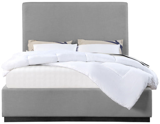 Alfie Linen Textured Fabric Upholstered Bed