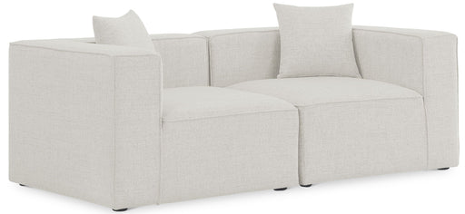 Cube 72" Fabric Upholstered 2pc. Modular Loveseat