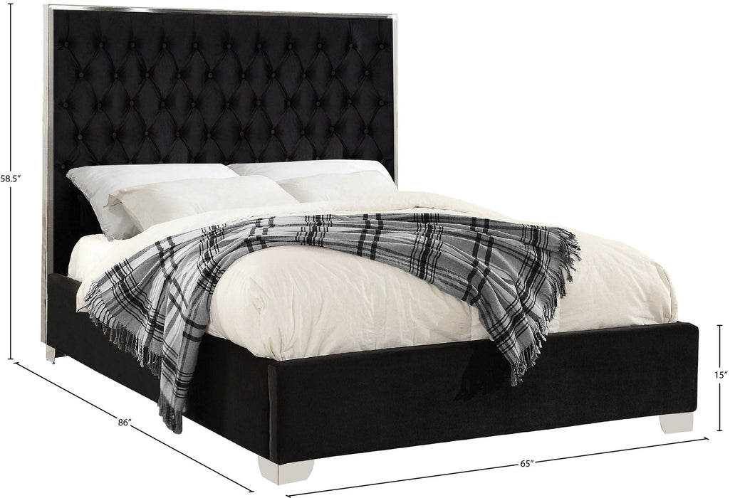 Lexi Velvet Upholstered Bed