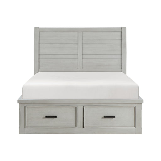 Willowbrook Platform Bed with Storage Footboard and Side Rails - Queen