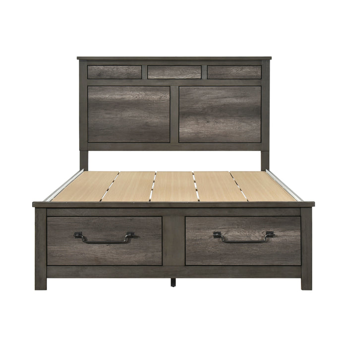 Lenior Platform Bed with Footboard Storage