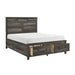 Lenior Platform Bed with Footboard Storage