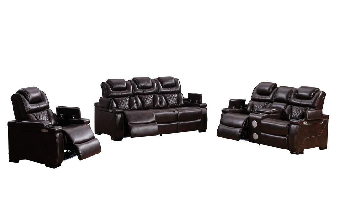 Braden (brown) (pwr) Living Room Set