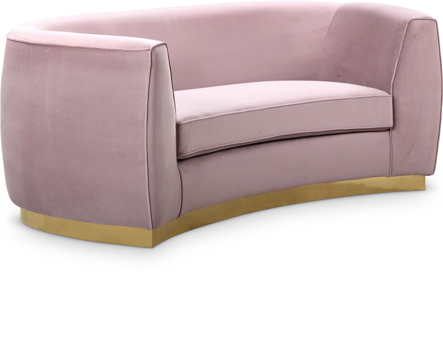 Loveseat tapizado de terciopelo Julian de 70.5"