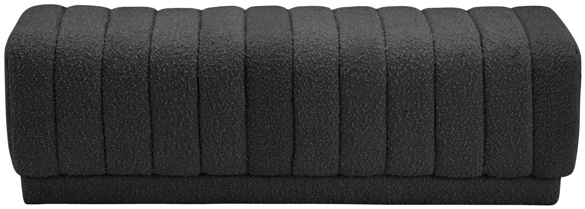 Heathrow Boucle Fabric Upholstered Bench