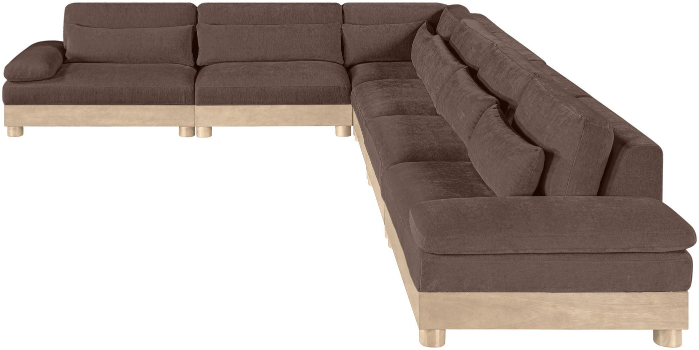 Turin 95.5" Chenille Fabric Upholstered 2pc. Modular Loveseat