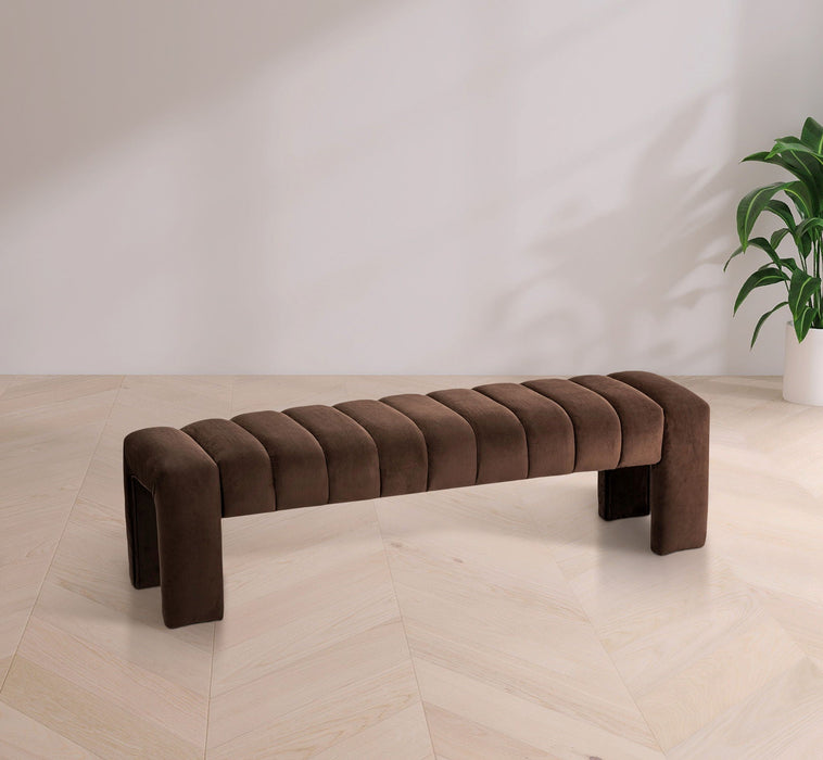 Andaz Velvet Upholstered Bench