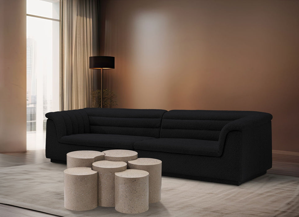 Dimple Terrazzo Pattern Iron Nesting 6pc. Modular Coffee Table