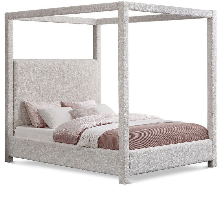 Eden Boucle Fabric Upholstered Bed