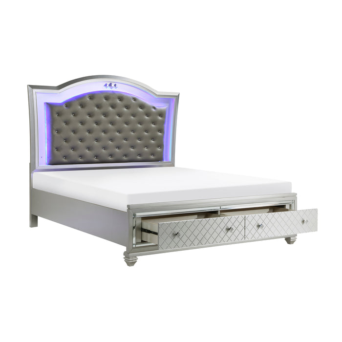 Leesa Platform Bed with Footboard Storage