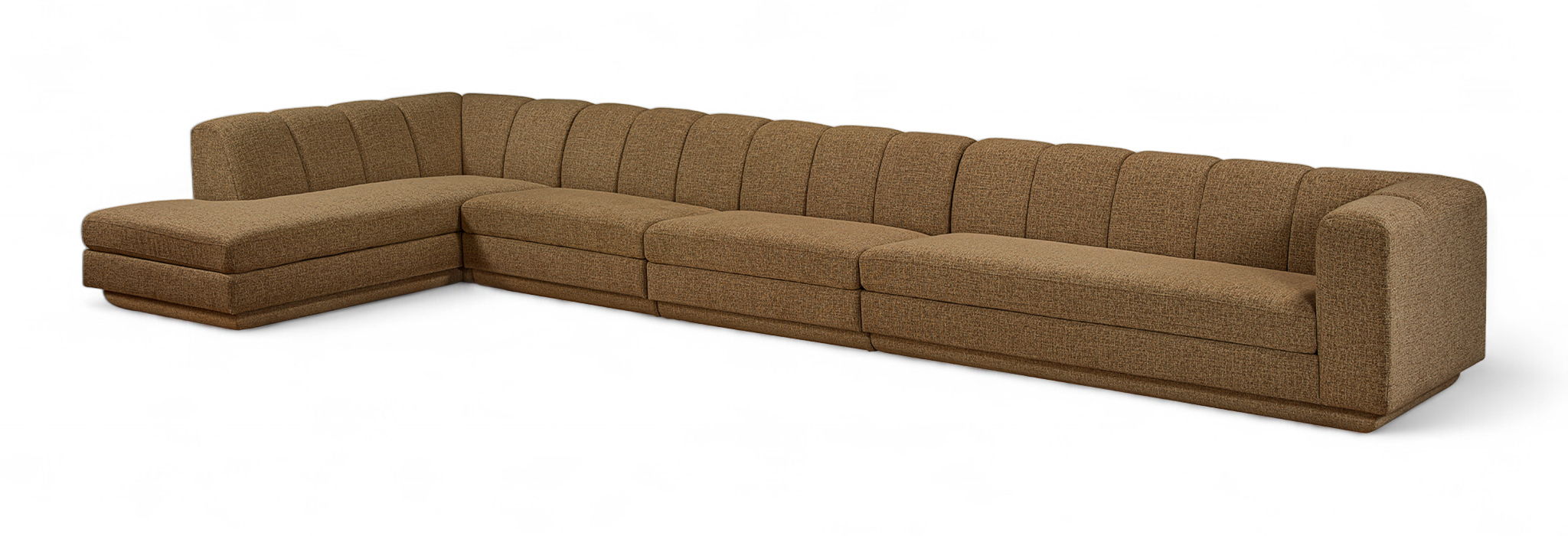 Modari 194.25" Fabric Upholstered 4pc. Modular Sectional