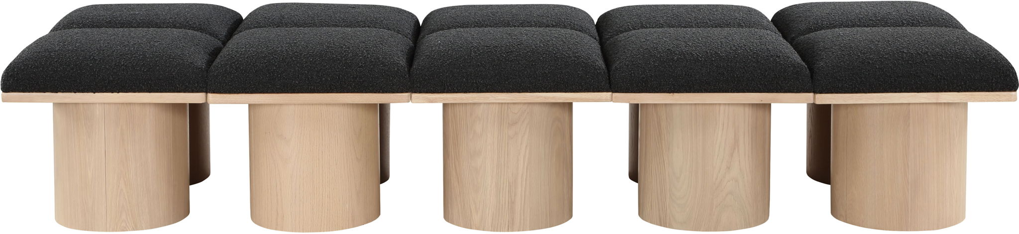 Pavilion Boucle Fabric Upholstered 10pc. Modular Bench