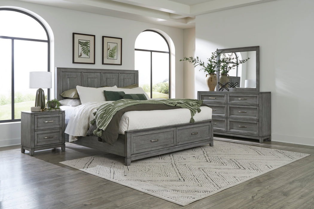 Garretson Bedroom Set in Gray - bedroom room scene
