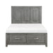 Garretson Platform Bed with Footboard Storage - Full / Gray