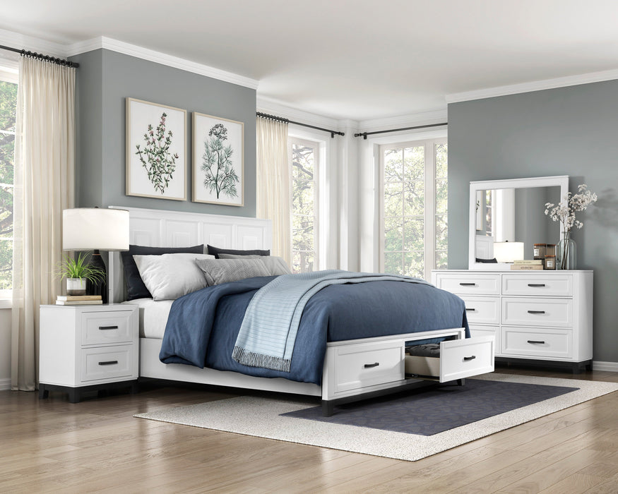Garretson Bedroom Set in White - bedroom room scene