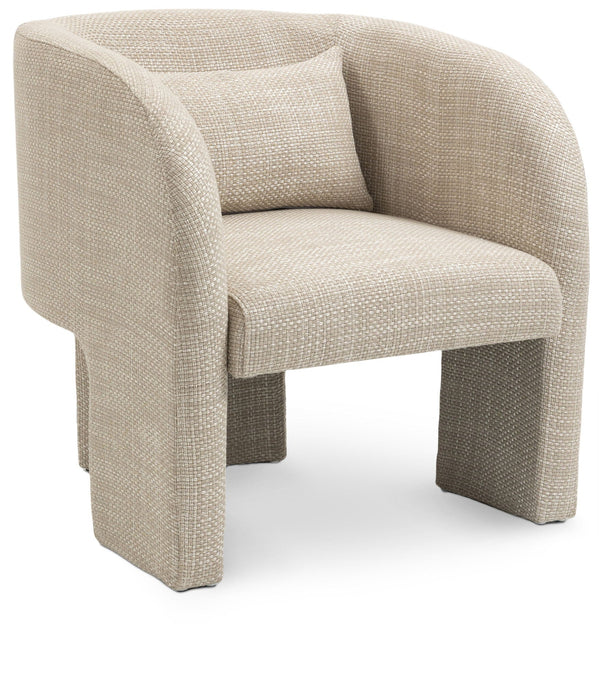 Sawyer Weaved Fabric Upholstered Accent Chair