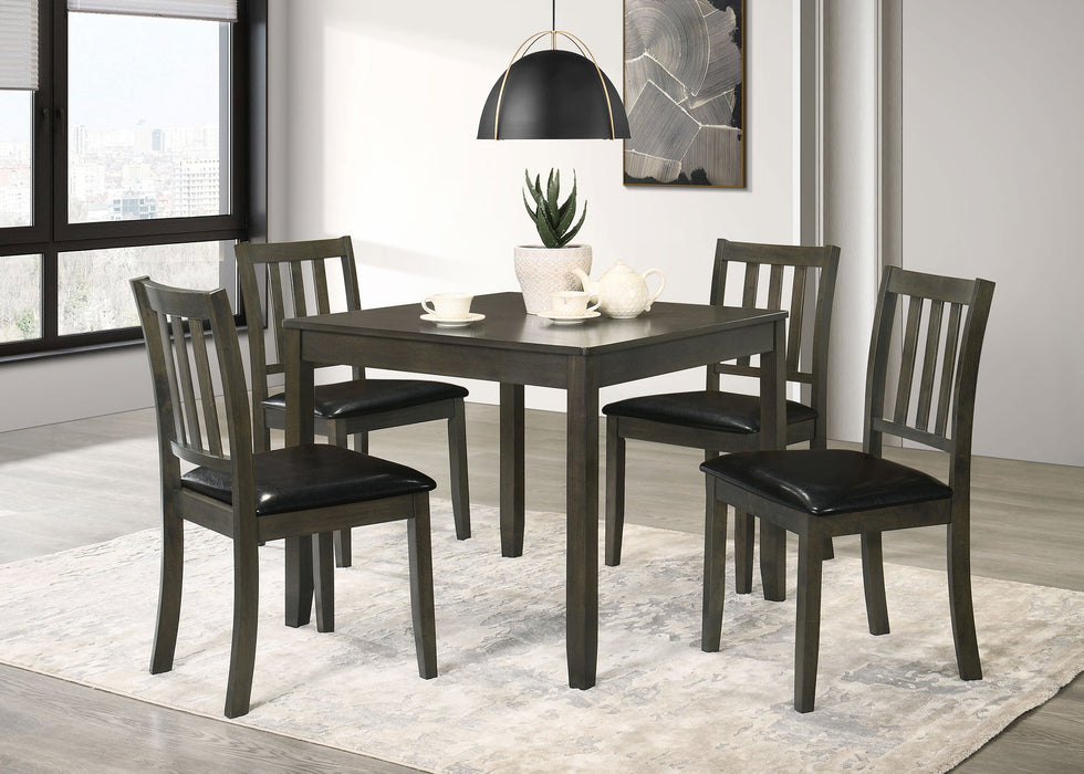 Parkwood 5-piece Square Dining Table Set Honey Brown