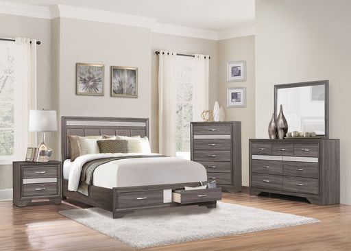 Luster Bedroom Set in Gray - bedroom room scene