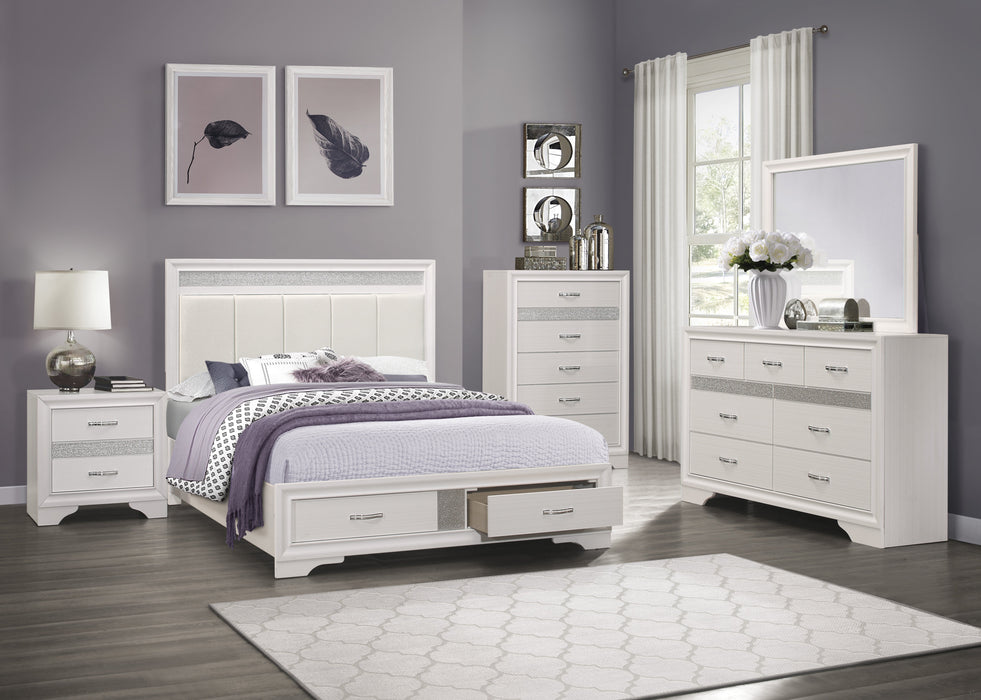 Luster Bedroom Set in White - bedroom room scene