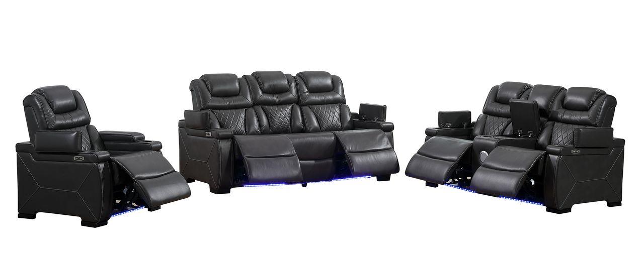Braden (gray) (pwr) Living Room Set