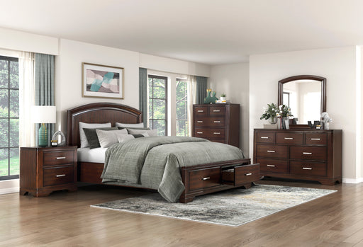 Hudson Bedroom Set in Cherry - bedroom room scene
