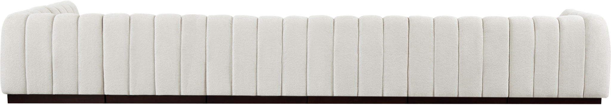 Quinn 197" Chenille Fabric Upholstered 7pc. Modular Sectional
