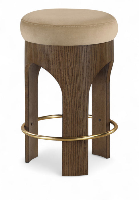 Bocceli Velvet Upholstered Counter Stool