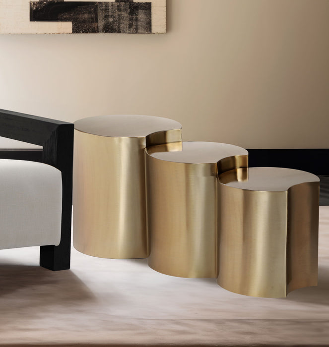 Dimple Iron Nesting 3pc. Modular End / Side Table