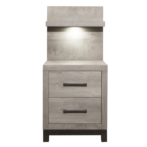 Zephyr (2) Night Stand with Wall Panel