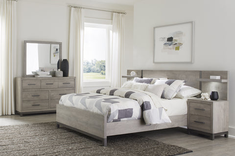 Zephyr 5pc Set Eastern King Wall Bed (EKB+2NS+2NS-P)