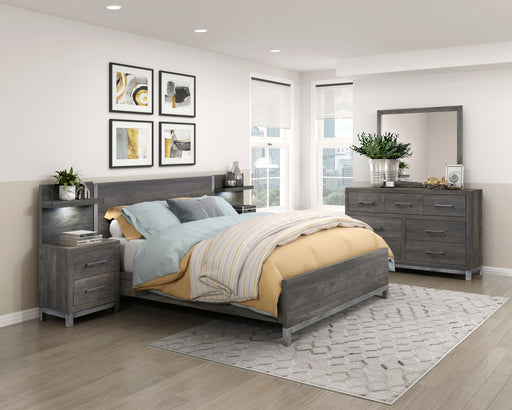 Zephyr Night Stand with Wall Panel
