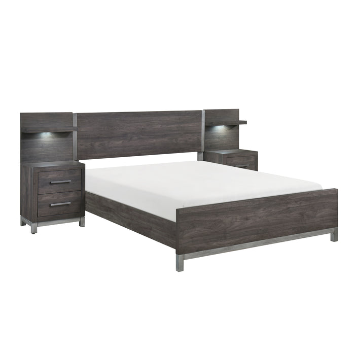 Zephyr 5pc Set Eastern King Wall Bed (EK+2NS+2NS-P)