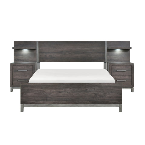 Zephyr 5pc Set Full Wall Bed (FB+2NS+2NS-P)