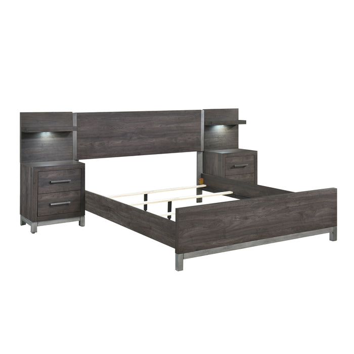 Zephyr 5pc Set Full Wall Bed (FB+2NS+2NS-P)