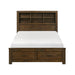 1592K 5pc Set Eastern King Wall Platform Bed (EKB+2NS+2NS-P)