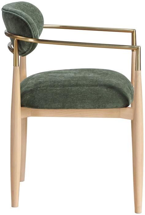 Riccio Performance Fabric Upholstered Dining Arm Chair