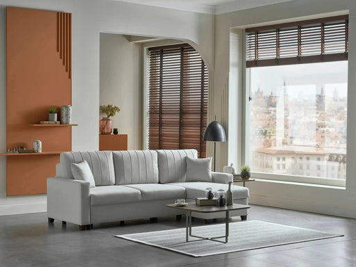 MOCCA Sectional (Cream) Performance Fabric