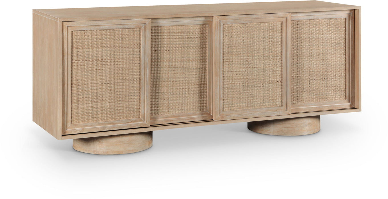 Windsor Solid Wood And Natural Cane Sideboard / Buffet