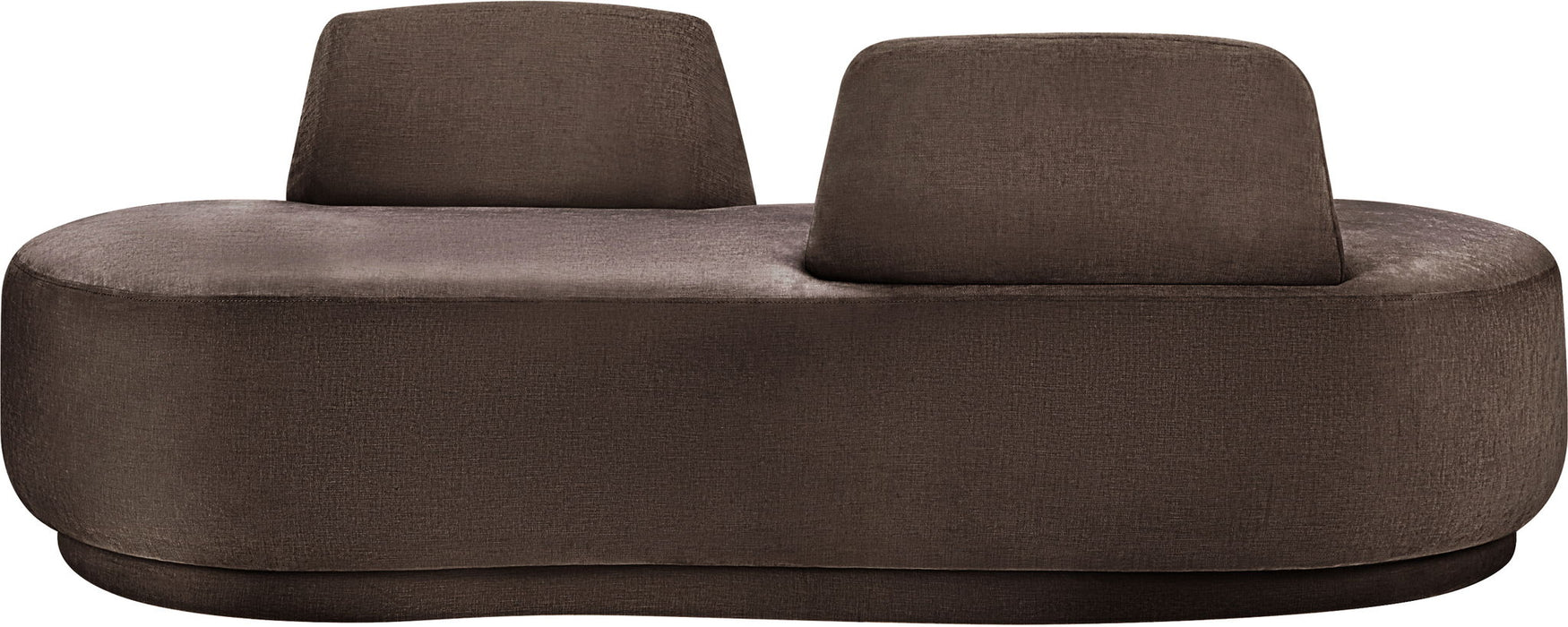 Argyle Chenille Fabric Upholstered Chaise/Loveseat