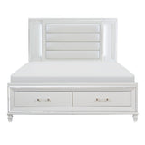 Tamsin Platform Bed with LED Lighting and Footboard Storage