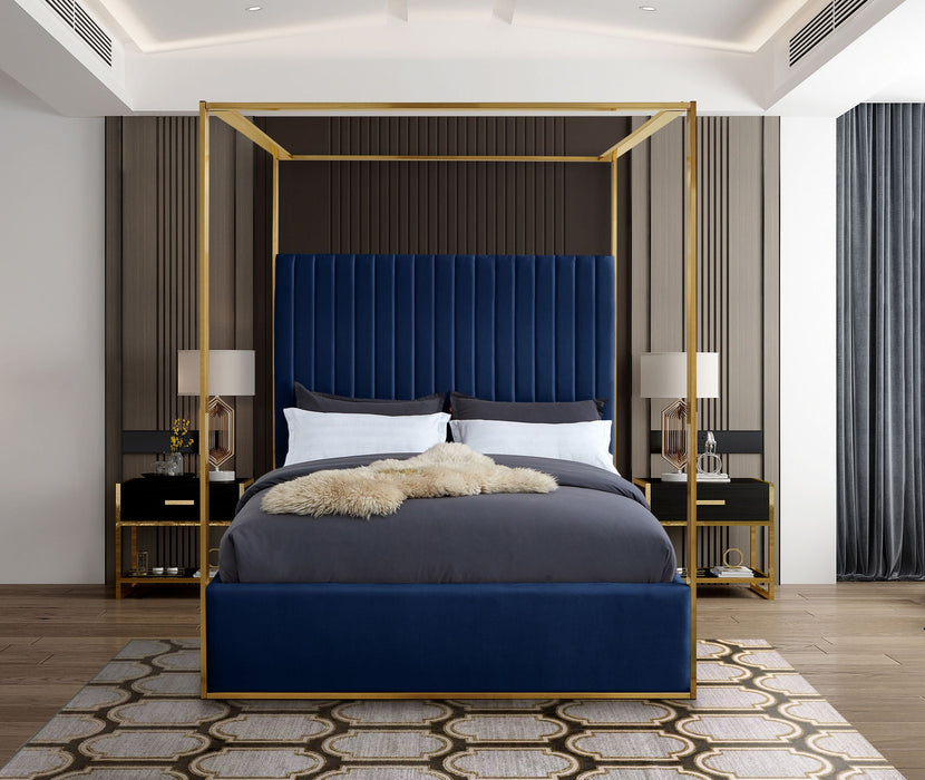 Jones Velvet Upholstered Bed