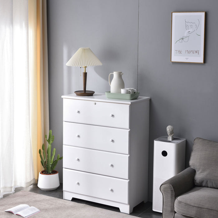 Pine Jumbo Chest 4-Drawers