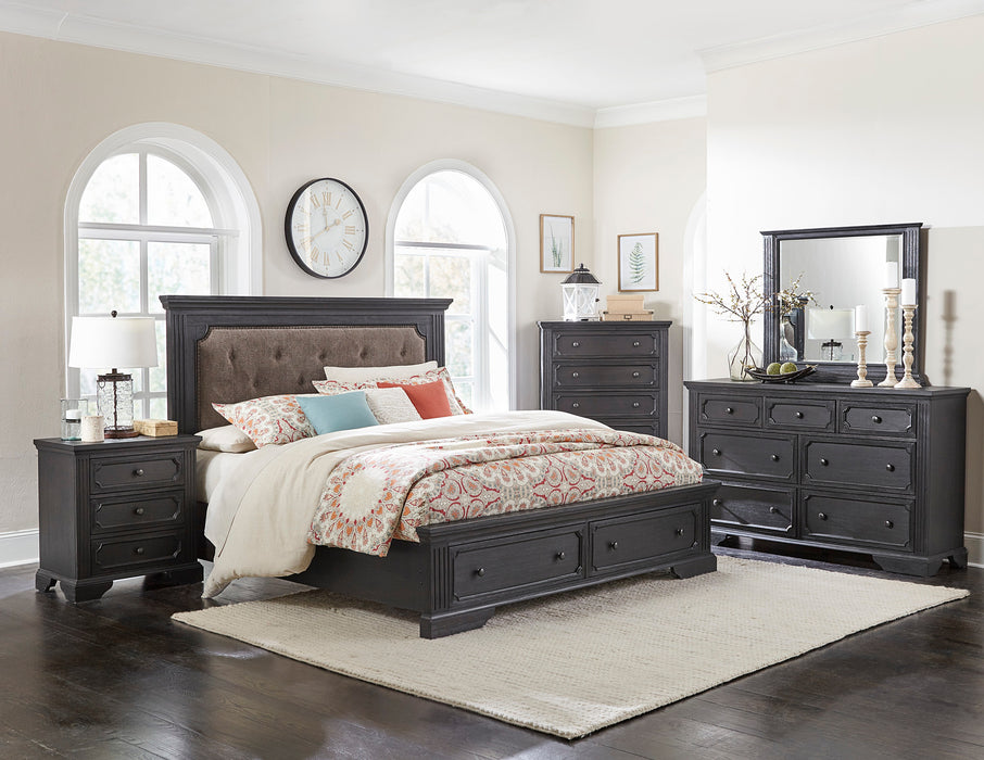 Bolingbrook (3)Queen Platform Bed with Footboard Storage