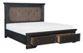 Bolingbrook (3)Queen Platform Bed with Footboard Storage