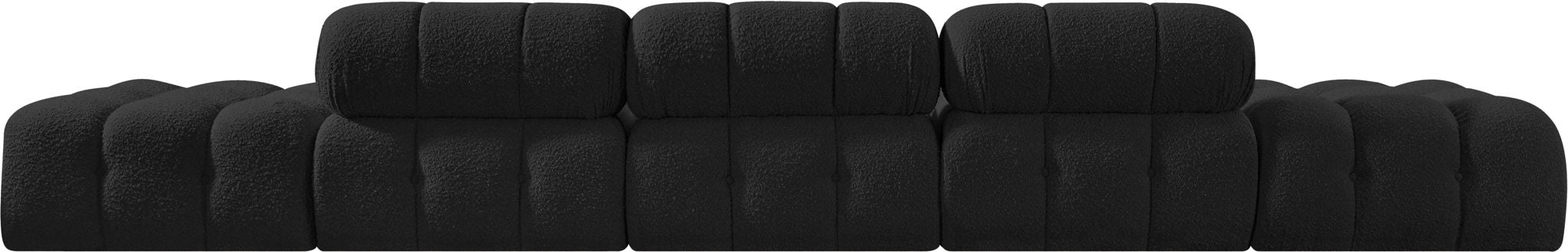 Sofá modular tapizado de bouclé Ames de 170" de 5 piezas