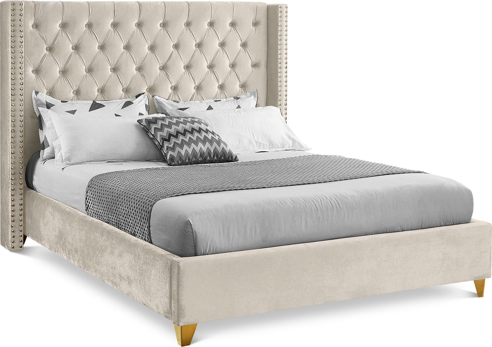 Barolo Velvet Upholstered Bed