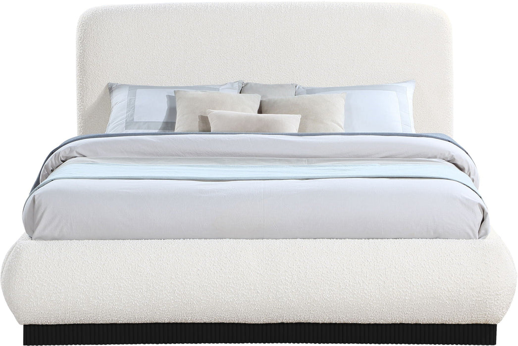 Rigby Boucle Fabric Upholstered Bed