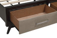 Raku Platform Bed with Footboard Storage