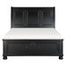 Laurelin Sleigh Platform Bed with Footboard Storage